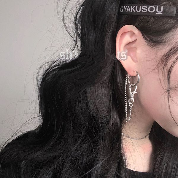 hz cool asymmetry chain metallic lock hip tassel exaggeration ear bone clip silver dangle earrings for women jewelry gifts
hz cool asymmetry chain metallic lock hip tassel exaggeration ear bone clip silver dangle earrings for women jewelry gifts