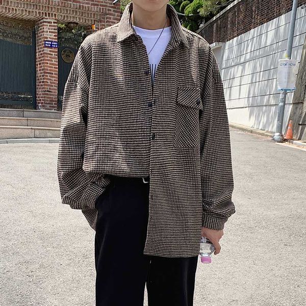 men's casual shirts 2021 spring and summer youth loose houndstooth trend long-sleeved shirt fashion jacket coat gray /khaki -2xl, White;black
men's casual shirts 2021 spring and summer youth loose houndstooth trend long-sleeved shirt fashion jacket coat gray /khaki -2xl, White;black