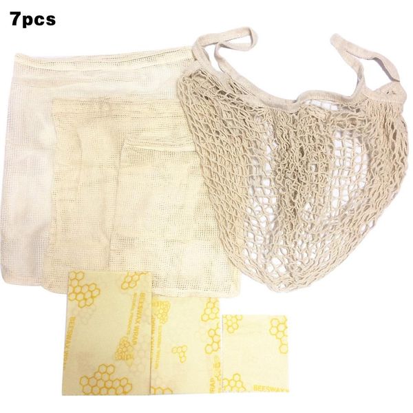 7pcs a set shopping bag tote beeswax reusable produce mesh net string extil bags for vegetable fruit grocery shopper bag
7pcs a set shopping bag tote beeswax reusable produce mesh net string extil bags for vegetable fruit grocery shopper bag
