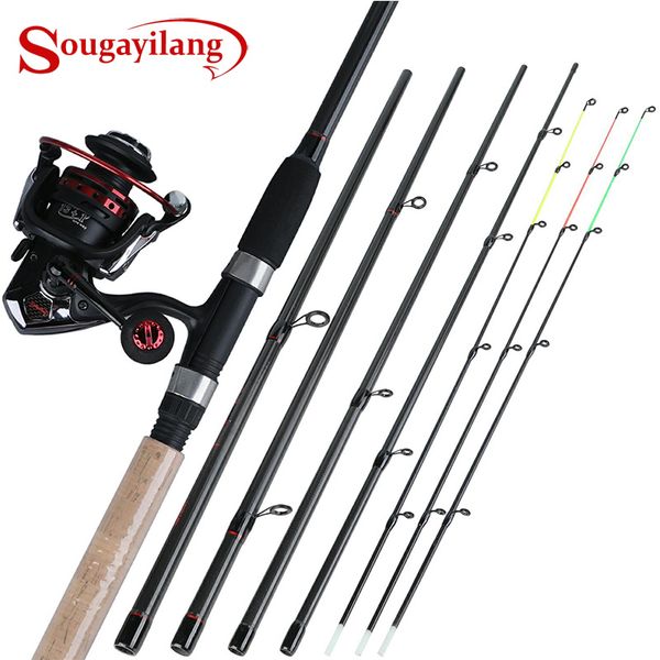 sougayilang 6 section m power carbon fiber spinning fishing rod with 13 +1bb carp fishing reel spinning reel combo pesca
sougayilang 6 section m power carbon fiber spinning fishing rod with 13 +1bb carp fishing reel spinning reel combo pesca
