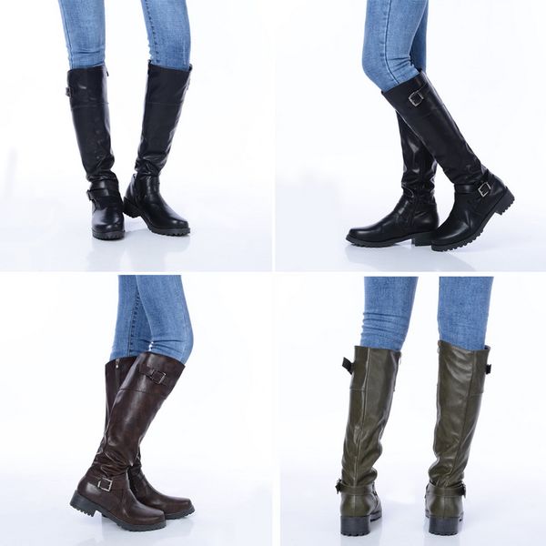 women long boots flat heels leather shoes winter warm shoes zipper boots fashion 34-43, Black
women long boots flat heels leather shoes winter warm shoes zipper boots fashion 34-43, Black