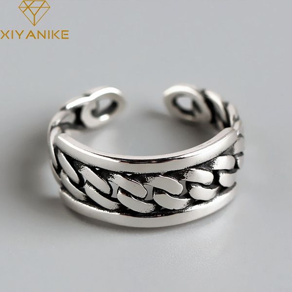 xiyanike 925 sterling silver vintage geometric wide ring for women wedding couple creative handmade jewelry size 17mm adjustable, Slivery;golden
xiyanike 925 sterling silver vintage geometric wide ring for women wedding couple creative handmade jewelry size 17mm adjustable, Slivery;golden