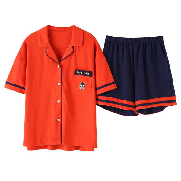 summer 2019 loose pajama sets women cartoon pocket print 2 pieces set short sleeve + shorts elastic waist pyjamas s93225, Blue;gray
summer 2019 loose pajama sets women cartoon pocket print 2 pieces set short sleeve + shorts elastic waist pyjamas s93225, Blue;gray