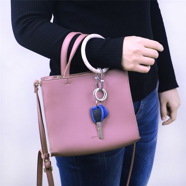 lureen keychain bracelet wristlet bangle round key holder round keyring for women girls - beige, Silver
lureen keychain bracelet wristlet bangle round key holder round keyring for women girls - beige, Silver