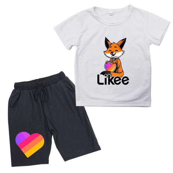 likee 2pcs set children likee video app tracksuit men printed t-shirt girls boys sports suit kids baby cloth sweat suit, Gray
likee 2pcs set children likee video app tracksuit men printed t-shirt girls boys sports suit kids baby cloth sweat suit, Gray