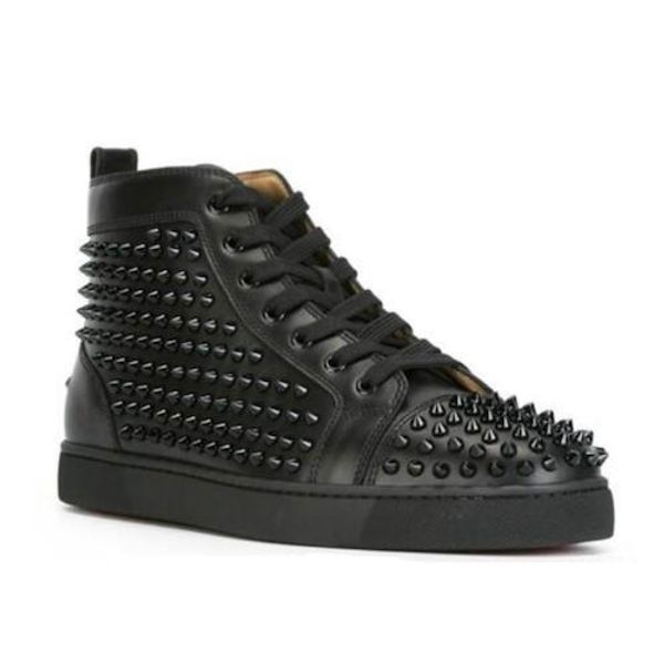 fashion designer sneakers studded spikes red bottom shoes flats shoes for men and women party designer shoes 20 colors t16, Black
fashion designer sneakers studded spikes red bottom shoes flats shoes for men and women party designer shoes 20 colors t16, Black