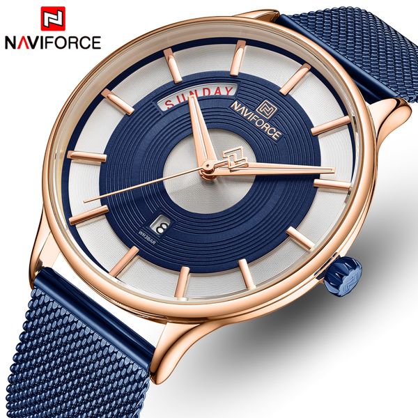 men watch naviforce brand quartz waterproof wrist watches mens stainless steel mesh sports male clock date relogio masculino, Slivery;brown
men watch naviforce brand quartz waterproof wrist watches mens stainless steel mesh sports male clock date relogio masculino, Slivery;brown