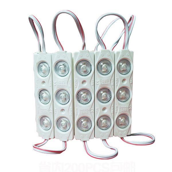 3 pcs led injection molding module with lens 2835 led module dc12v 3 led 1.2w 150lm ip65 aluminum sign 70mm*15mm
3 pcs led injection molding module with lens 2835 led module dc12v 3 led 1.2w 150lm ip65 aluminum sign 70mm*15mm
