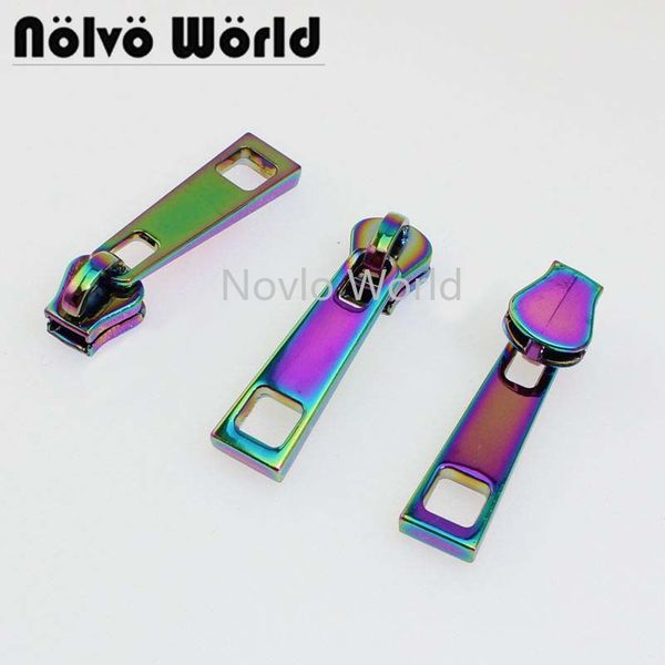 6 pieces, 33*10mm, rainbow metal zipper slider 5# resin tooth puller square hole pull tab for clothing bag diy accessories, Black
6 pieces, 33*10mm, rainbow metal zipper slider 5# resin tooth puller square hole pull tab for clothing bag diy accessories, Black