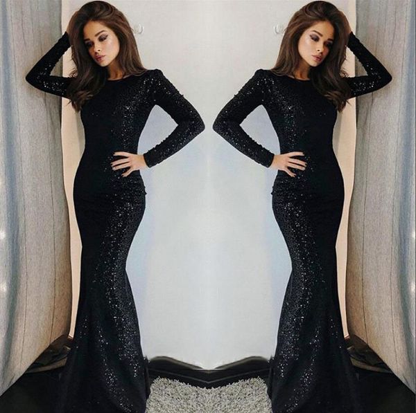 2019 black prom dress long sleeves sequins pageant holidays wear graduation evening party gown custom made plus size
2019 black prom dress long sleeves sequins pageant holidays wear graduation evening party gown custom made plus size