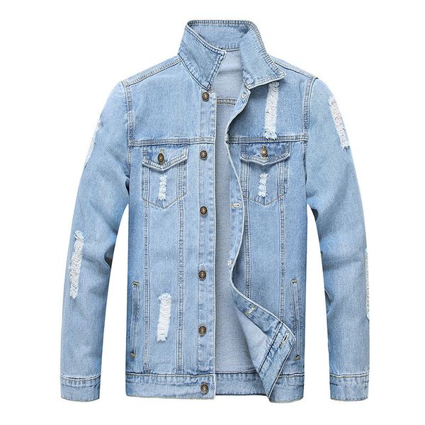 moruancle fashion men ripped jean jackets washed distressed denim trucker jackets light blue outerwear doe man turn down collar, Black;brown
moruancle fashion men ripped jean jackets washed distressed denim trucker jackets light blue outerwear doe man turn down collar, Black;brown