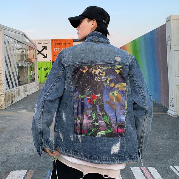 hip hop mens designer jackets fashion street style graffiti printed washed and distrressed oversize jean jackets new arrival mens clothing, Black
hip hop mens designer jackets fashion street style graffiti printed washed and distrressed oversize jean jackets new arrival mens clothing, Black
