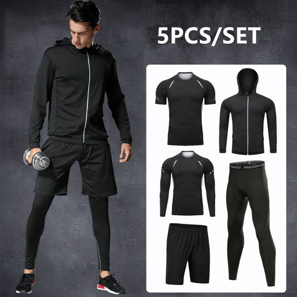 2019 sport suit men running compression set 5pcs basketball jogging clothing quick dry tracksuit gym fitness training sportswear, Black;blue
2019 sport suit men running compression set 5pcs basketball jogging clothing quick dry tracksuit gym fitness training sportswear, Black;blue