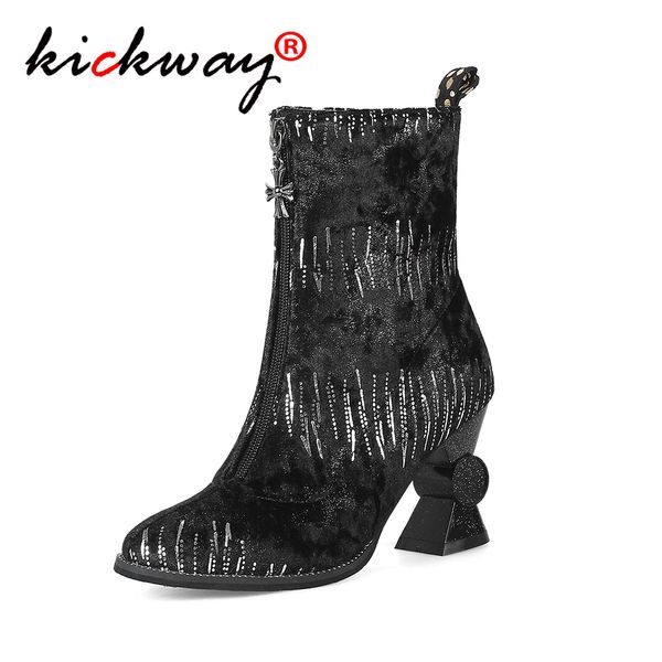 ankle boots for women zipper pointed toe zipper boots strange high heel shoes woman fashion bota feminina silver size 44, Black
ankle boots for women zipper pointed toe zipper boots strange high heel shoes woman fashion bota feminina silver size 44, Black