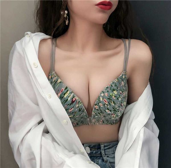 bras obrix sweet female plunge bra floral print front closure criss cross back for women, Red;black
bras obrix sweet female plunge bra floral print front closure criss cross back for women, Red;black