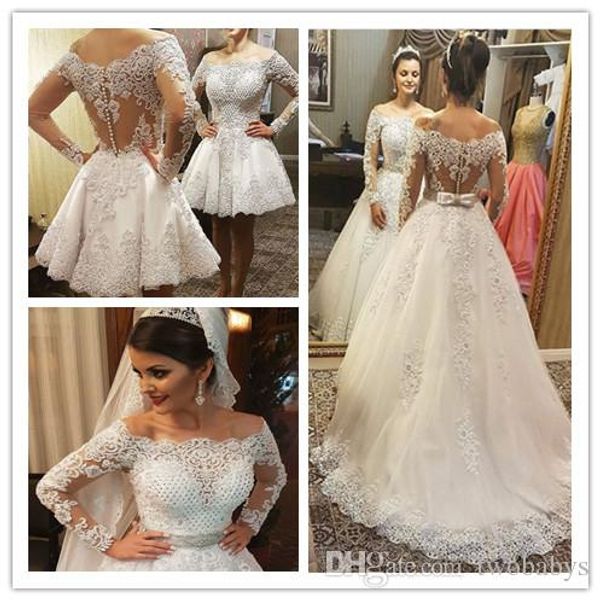 vestido de noiva boat neck long sleeves wedding dress heavy pearls luxury bride dress robe de mariee abiti da sposa, White
vestido de noiva boat neck long sleeves wedding dress heavy pearls luxury bride dress robe de mariee abiti da sposa, White