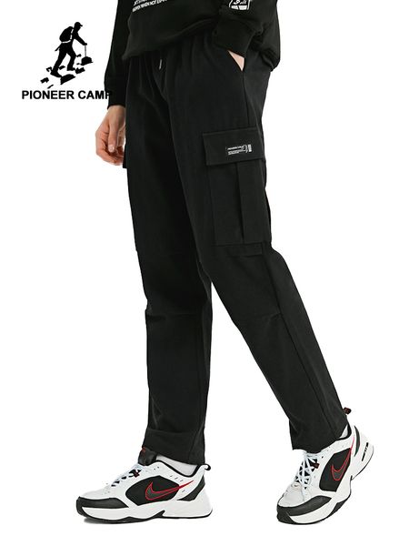 pioneer camp men trousers workwear green drawstring open bottom casual streeetwear men clothes thick cargo pants axx902324, Black
pioneer camp men trousers workwear green drawstring open bottom casual streeetwear men clothes thick cargo pants axx902324, Black
