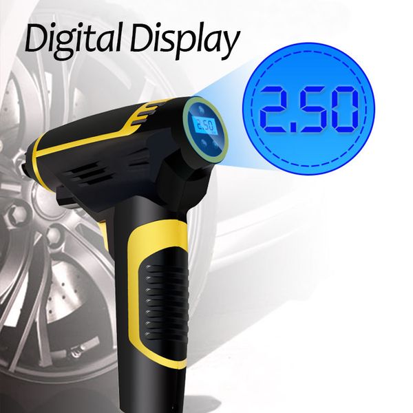 120w handheld car air compressor digital usb rechargeable tire inflator wireless/ wired auto pump pressure gauge car accessories
120w handheld car air compressor digital usb rechargeable tire inflator wireless/ wired auto pump pressure gauge car accessories