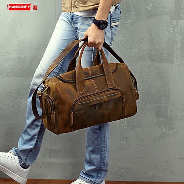 original large capacity crazy horse leather men's handbag men travel bag leather retro luggage bag male shoulder portable bags
original large capacity crazy horse leather men's handbag men travel bag leather retro luggage bag male shoulder portable bags