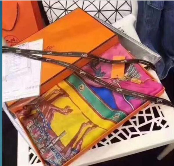 silk scarves spring summer 2019 in europe and the united states ladies color printing big brand silk scarves, Blue;gray
silk scarves spring summer 2019 in europe and the united states ladies color printing big brand silk scarves, Blue;gray