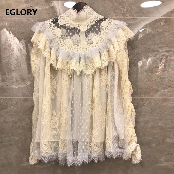 blouse shirt 2019 autumn blouses women turn-down collar tulle mesh patchwork long sleeve black white shirt
blouse shirt 2019 autumn blouses women turn-down collar tulle mesh patchwork long sleeve black white shirt