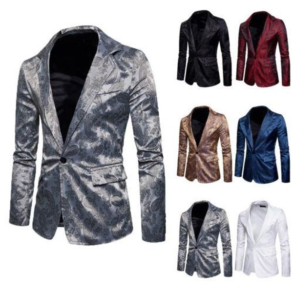 2020 new luxury blazer men formal slim fit one button suit blazer business coat evening party casual overcoat, White;black
2020 new luxury blazer men formal slim fit one button suit blazer business coat evening party casual overcoat, White;black