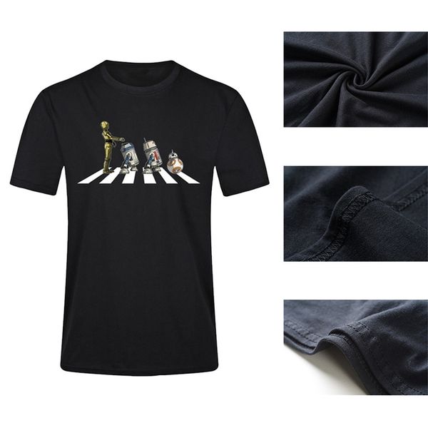 mens summer t shirt beatles abbey road droids mark ii t shirt fashion casual cotton tee shirts, White;black
mens summer t shirt beatles abbey road droids mark ii t shirt fashion casual cotton tee shirts, White;black