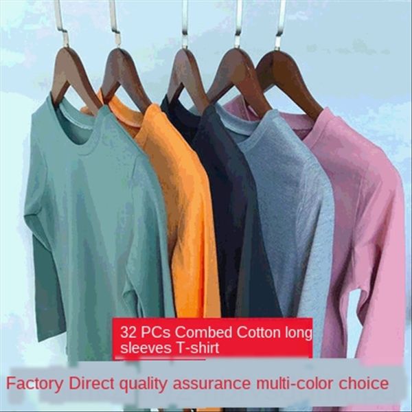 2020 round collar classic basic multicolor round collar all-match women's cotton t-shirt cotton t-shirt long sleeve, White
2020 round collar classic basic multicolor round collar all-match women's cotton t-shirt cotton t-shirt long sleeve, White