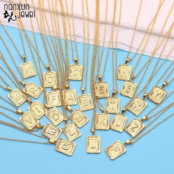 initial a-z 26 letter pendant necklace gold color chain charm luster medal capital letter necklace women men jewelry gift, Silver
initial a-z 26 letter pendant necklace gold color chain charm luster medal capital letter necklace women men jewelry gift, Silver
