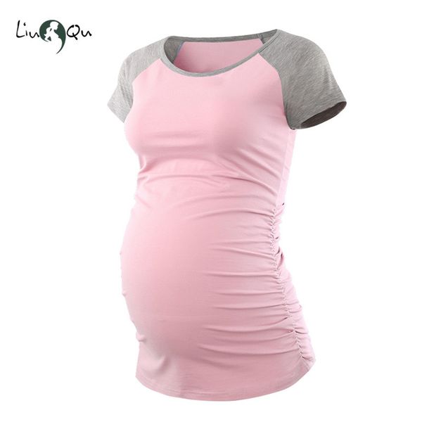 women's pregnant clothes crew neck raglan sleeve patckwork maternity clothes pregnancy shirt ropa premama embarazadas, White
women's pregnant clothes crew neck raglan sleeve patckwork maternity clothes pregnancy shirt ropa premama embarazadas, White