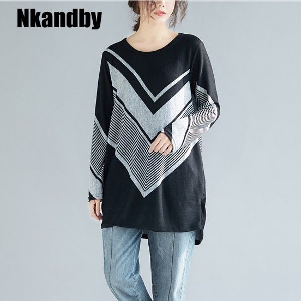 nkandby v pattern хлопок теплые женские футболки 2019 весна плюс размер одежда с длинным рукавом женщина футболка топ femme manche longue te, White
nkandby v pattern хлопок теплые женские футболки 2019 весна плюс размер одежда с длинным рукавом женщина футболка топ femme manche longue te, White