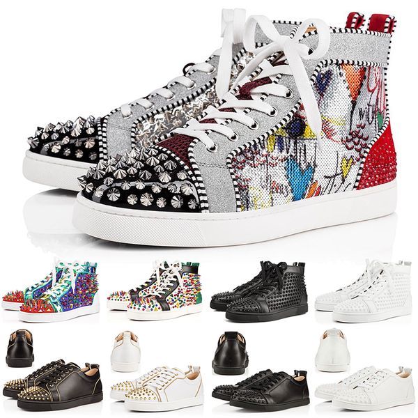 Designer Fashion Red Bottoms Casual Shoes Studded Spikes Flats Men Women Black White Party Lovers Leather Sport Sneakers Size 36-46
Designer Fashion Red Bottoms Casual Shoes Studded Spikes Flats Men Women Black White Party Lovers Leather Sport Sneakers Size 36-46