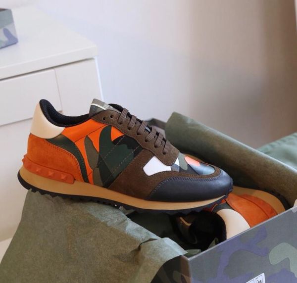 fashion rock sneakers camouflage sneaker studded designer shoes men women flats trainers mesh leather combo rock runner shoes with box, Black
fashion rock sneakers camouflage sneaker studded designer shoes men women flats trainers mesh leather combo rock runner shoes with box, Black