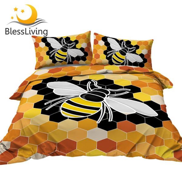 blessliving busy bee bedding set insect cute duvet cover honeycomb comforter cover set 3pcs yellow geometric beehive bedclothes
blessliving busy bee bedding set insect cute duvet cover honeycomb comforter cover set 3pcs yellow geometric beehive bedclothes