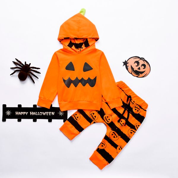 2019 new orange children set halloween toddler kid hooded pumpkin ghost sweatshirt pant baby boy girl outfits conjunto infantil, White
2019 new orange children set halloween toddler kid hooded pumpkin ghost sweatshirt pant baby boy girl outfits conjunto infantil, White