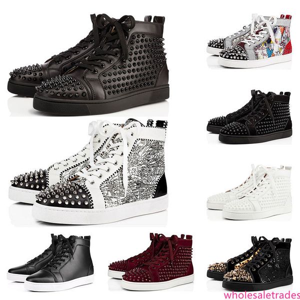 2020 designer shoes studded spikes fashion red suede leather mens womens flat bottoms luxury shoes party lovers sneakers size 36-46 with
2020 designer shoes studded spikes fashion red suede leather mens womens flat bottoms luxury shoes party lovers sneakers size 36-46 with