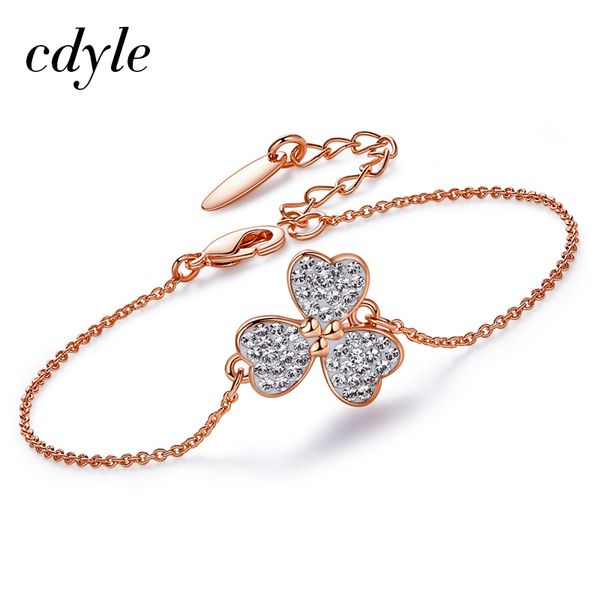 cdyle women gold bracelet embellished with crystal clover jewelry four leaf clover crystal charm bracelets, Golden;silver
cdyle women gold bracelet embellished with crystal clover jewelry four leaf clover crystal charm bracelets, Golden;silver