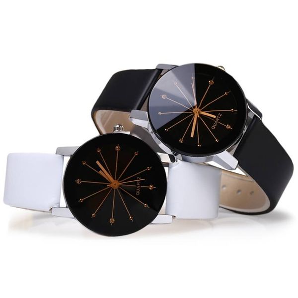 classic black leather lover's watches couple gifts for lovers geometric quartz band wristwatch drop ship, Slivery;brown
classic black leather lover's watches couple gifts for lovers geometric quartz band wristwatch drop ship, Slivery;brown