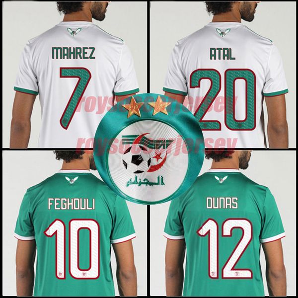 2019 africa cup algeria 2 tar occer jer ey mahrez feghouli atal delort football hirt 19 20 algeria champion maillot de foot 2019 africa cup algeria 2 tar occer jer ey mahrez feghouli atal delort football hirt 19 20 algeria champion maillot de foot