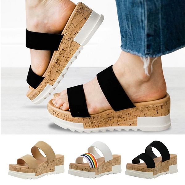 summer flatform slippers women sandals solid slip-on open toe female beach slip on espadrille flatform sandal flop slides, Black
summer flatform slippers women sandals solid slip-on open toe female beach slip on espadrille flatform sandal flop slides, Black