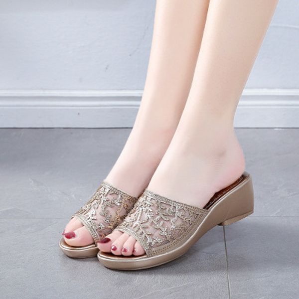 2019 hqfzo fashion women slap wedge slippers women high heels hollow out slides summer platform sandals zapatos mujer gold, Black
2019 hqfzo fashion women slap wedge slippers women high heels hollow out slides summer platform sandals zapatos mujer gold, Black
