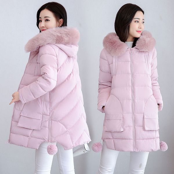 women's down & parkas women spring autumn jacket hooded fur collar large size sweet coats and loose femenina, Black
women's down & parkas women spring autumn jacket hooded fur collar large size sweet coats and loose femenina, Black