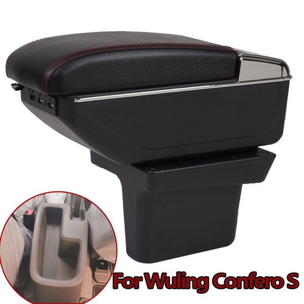 автомобиль подлокотник ящик для хранения wuling confero s подлокотник коробка хэтчбек центральная консоль хранения поворотный подлокотник