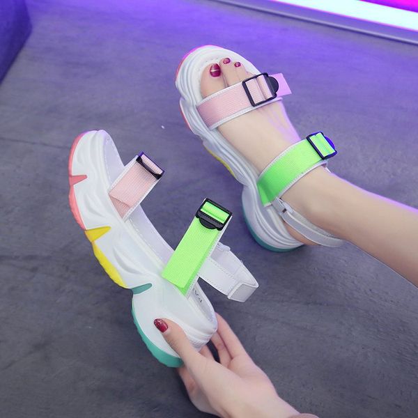 beach sandals women 2020 new fashion toe-open color thick-soled student comfortable casual wedges walking woman sandals, Black
beach sandals women 2020 new fashion toe-open color thick-soled student comfortable casual wedges walking woman sandals, Black