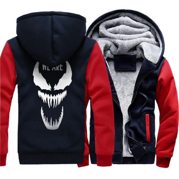 men sweatshirts hoody man's tracksuits 2019 winter men hip hop jackets coats funny venom print hooded hoodies fitness clothes, Black
men sweatshirts hoody man's tracksuits 2019 winter men hip hop jackets coats funny venom print hooded hoodies fitness clothes, Black