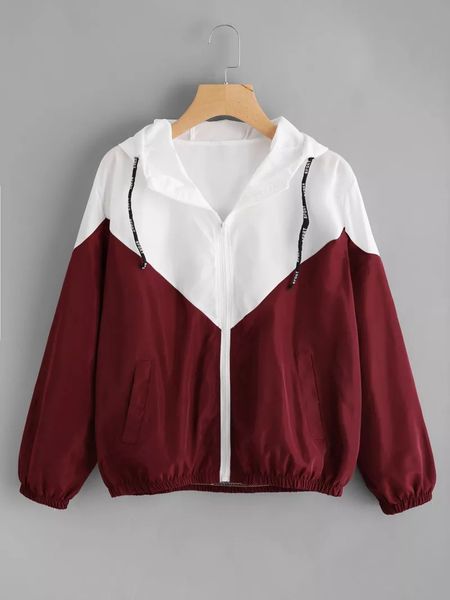 fashion 2019 windbreaker jacket women long sleeve autumn casual elastic bottom patchwork hooded coats female red basic jackets, Black;brown
fashion 2019 windbreaker jacket women long sleeve autumn casual elastic bottom patchwork hooded coats female red basic jackets, Black;brown