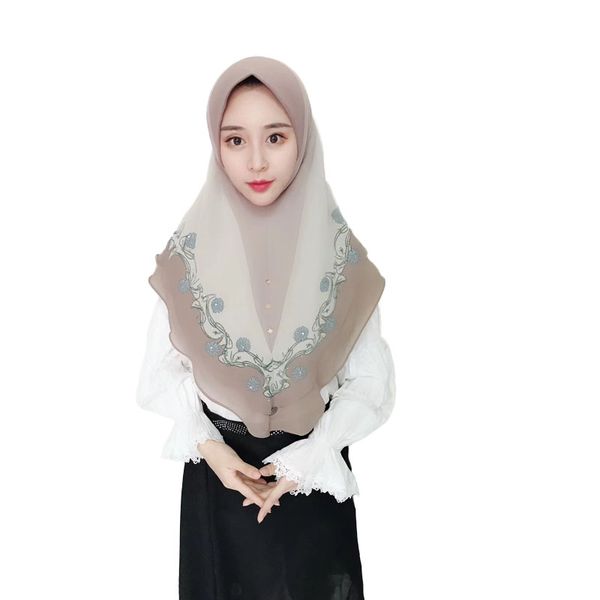 tj82 fashion elegant muslim hijab flower easy wear headband muslim shawl, Blue;gray
tj82 fashion elegant muslim hijab flower easy wear headband muslim shawl, Blue;gray