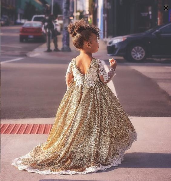 sparkly hi lo golden sequins long sleeves flower girl dresses toddler kids baby birthday party evening gown with long train, Red;yellow
sparkly hi lo golden sequins long sleeves flower girl dresses toddler kids baby birthday party evening gown with long train, Red;yellow