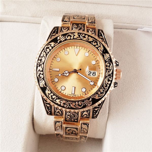 new color quartz watches men's luxury brand watches 40mm rose gold calendar bracklet folding buckle owner gift watches, Slivery;brown
new color quartz watches men's luxury brand watches 40mm rose gold calendar bracklet folding buckle owner gift watches, Slivery;brown