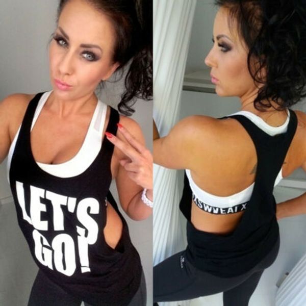 women fitness tank running vest ladies casual gym sleeveless sports shirt summer clothes 2019 new, White
women fitness tank running vest ladies casual gym sleeveless sports shirt summer clothes 2019 new, White